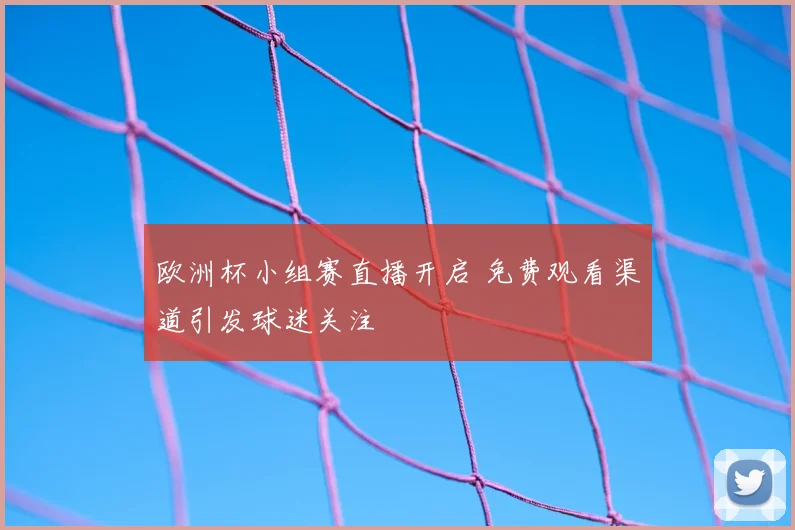 欧洲杯小组赛直播开启 免费观看渠道引发球迷关注